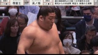 「一瞬で決まった」わずか5歩で完勝の強さ…“美脚力士”が6連勝の快進撃！放送席も感嘆「やっぱり当たりが鋭い」