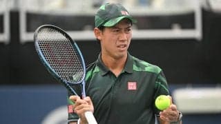 錦織圭、復帰戦で「コーナーに打つはずが…」とショット感覚にズレ。「慣れるには時間がかかる」と実戦で取り戻す[マイアミ・オープン]