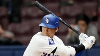 大谷翔平、移籍後初今季1号特大ソロホームラン 開幕41打席目＆224日ぶり待望アーチに球場総立ち