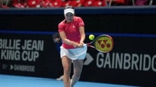 日比野菜緒、57分の快勝で日本が1勝。大坂なおみが第2試合に登場[BJK杯ファイナル予選]