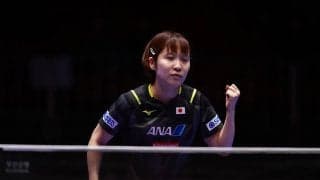 平野美宇、“日韓対決”で大苦戦も見せた驚異の粘り　チョン・ジヒとのフルゲーム制し8強入り【ITTFワールドカップ2024】