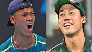 錦織圭＆全豪Jr王者の坂本怜が練習