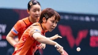 平野美宇・張本美和、国際ペアに敗れ1回戦で姿消す　第3ゲーム奪うも立て直せず、パリ五輪へ課題残す【サウジスマッシュ】