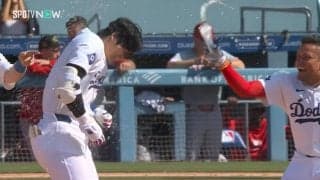 マジか！大谷翔平、歓喜のサヨナラ安打にある2人が大活躍？全力水攻めでヒーローをずぶ濡れにした瞬間