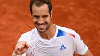 37歳ガスケ初戦突破 チョリッチにストレート勝ち