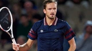  メド 全仏OP2年ぶり初戦突破 