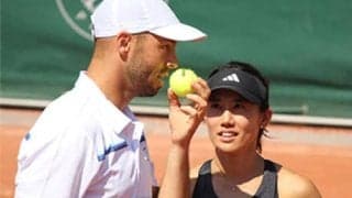  加藤未唯 全仏OP混合連覇へ 初戦突破 