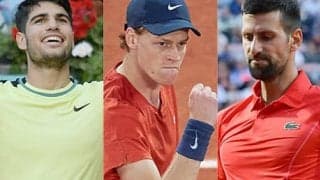 シナー初1位 アルカラス2位に