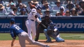 大谷翔平、とんでもなく豪快な“ゴルフスイング”角度39度で飛び出した超高弾道19号がエグい「ホームランアーチストの弾道」「昨日からスイングが別人」