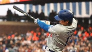 大谷翔平、直近5戦4発の21号先制ソロ　 本塁打リーグ単独トップ浮上 移籍後初130メートルの特大先頭打者アーチ 2試合ぶりの一発