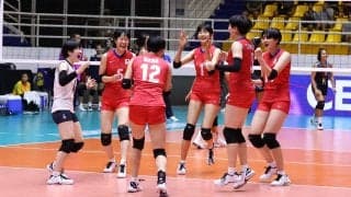 U18女子日本代表　アジア選手権準決勝は開催国タイにストレートで勝利し決勝進出