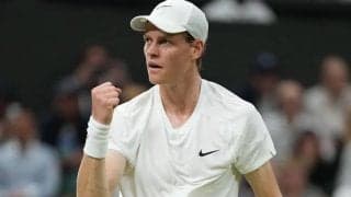 世界1位のシナーが3年連続8強! シェルトンのビッグサーブを攻略[ウィンブルドン]