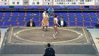 えっ、力士の全身が“バキバキ” 細マッチョの彫刻ボディに熱視線「こんな細いのに」50キロ差対決制して驚きの声