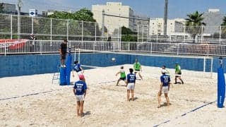 東京都ビーチバレーボール中学生大会は男女とも前年度王者が連覇。計42チームが熱戦