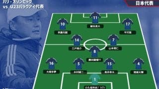 パリ五輪初戦のU-23日本代表スタメン発表！ 1トップは細谷真大、パラグアイ戦に挑む【パリ五輪】