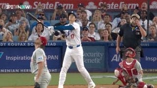 大谷翔平、外野フライでホームラン超え！？ 衝撃の“182キロ右飛”に驚きの声「テオのHRより打球速度速いやん」