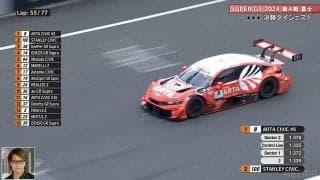 スーパーGT初V！ シビックタイプRがバチバチの「1.2」首位攻防戦 「どんどん縮まる」超接近の瞬間