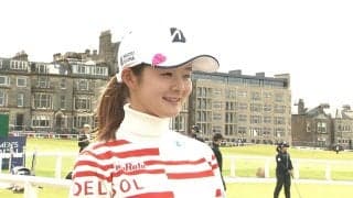 川﨑春花、聖地でのAIG女子オープンへ「素晴らしいゴルフ場でプレーできるので精一杯頑張りたい」