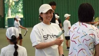 引退して2年、尾﨑里紗がテニスイベンター「アスプロ」と組んで子供たちの成長をサポート「成長のきっかけに」
