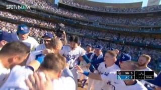 大谷翔平→ベッツ、衝撃の“2者連続弾”で逆転サヨナラ勝ち！ 劇的幕切れに大谷も狂喜乱舞「最強の1,2番」「絵に描いたよう」