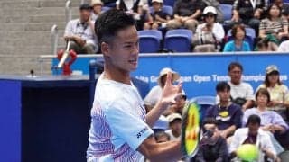 18歳の坂本怜、プロ初戦は世界88位に完敗。「人生で一番緊張した」とほろ苦いデビュー戦に[木下グループジャパンOP]