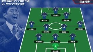 日本代表のスタメン発表！両ウイングバックは伊東純也＆三笘薫…初招集の大橋祐紀はベンチ入り【2026北中米W杯アジア最終予選】