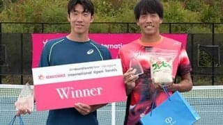 ITF大会で松村亮太朗が準優勝