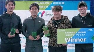  片山翔/河野優平ペア 日本勢対決制しV 