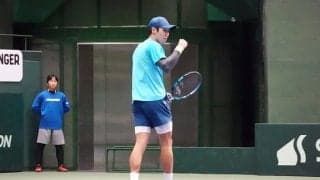 綿貫陽介、2019年大会から13連勝！第7シードを破って8強「ポジティブにプレーができている」[兵庫ノアチャレンジャー]