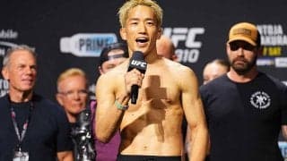 【UFC】朝倉海、“通訳なし”のハプニングも一転……公開計量後のマイクで現地ファンから大歓声浴びる  「王者になってフライ級を変える」
