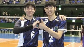 中上 烈（洛南高）×松下晃大（東福岡高）「バチバチの注目エースコンビ」【月刊バレーボール2024年4月号バックナンバー　ドリームマッチ対談】