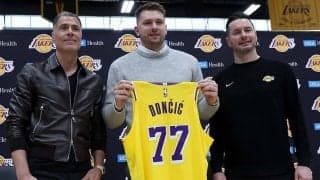 【NBA】「エイプリルフールかと……」レイカーズ加入のドンチッチ、トレード通告時の心境明かす　“キング”との共闘には「夢が叶った」