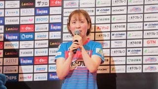 平野美宇が未出場もベンチで勝利見守る　船橋シリーズで実施の「音」の実証実験には「初めての試みで楽しみにしてきた」【Tリーグ】
