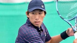  岡村一成 単複で初戦突破 