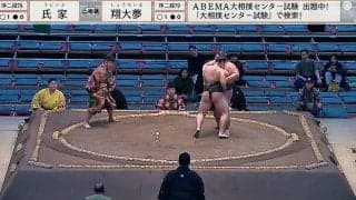 「これはショータイム」「すごい大技だ」序二段力士、逆転の大技に館内どよめき