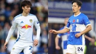 イングランドで快挙！ 加入1年目のリーズ・田中碧、バーミンガム・岩田智輝がそれぞれのリーグベストイレブンに選出！