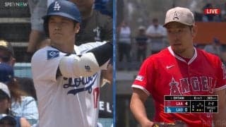 大谷翔平、“イチローばり”巧打で絶好調の菊池雄星を攻略…剛球を“受け流す”技ありヒット→塁上では「ニヤリ」と笑う光景も