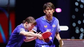 吉村真晴、大藤沙月ペアが中国の世界1位ペアに大金星　3－1撃破でベスト4進出、メダル確定で優勝争いにも参戦へ【世界卓球2025】