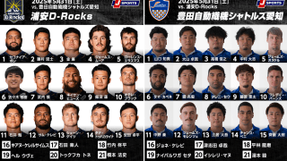 浦安D-Rocksが逆転で残留か、豊田自動織機シャトルズ愛知が初のディビジョン1昇格か。リーグワン入替戦