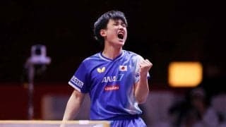 張本智和が4位、戸上隼輔が20位、松島輝空が21位　トップ10は変動なし｜卓球男子世界ランキング（2025年第23週）