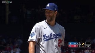 「エースが戻ってきた」ドジャース・カーショウが見せた“万感”顔が話題「さすがレジェンド」 待望！今季初＆294日ぶり白星