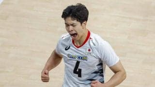 バレー男子日本代表、五輪2連覇の仏撃破に公式が賛辞　最多23得点の宮浦健人は「印象的な活躍を見せた」勝因にも言及