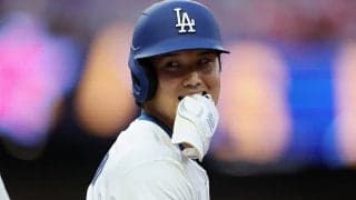 大谷翔平、技ありセンター前ヒット＆ホームラン性の大飛球で笑顔も！9回勝敗つかず、初のホームランダービー決着でナ・リーグが勝利【MLBオールスター】