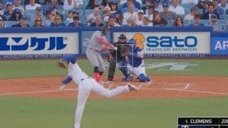 ウソでしょ…？ 大谷翔平、浮き上がる“火の玉ストレート”「エグすぎる」キレと伸びが増した剛速球→打者が豪快に“マン振り三振”