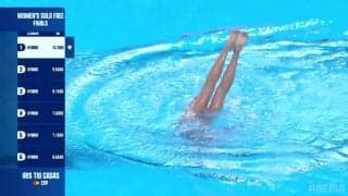 奇跡の“美脚技”炸裂！脚の付け根が露出する高さでピタッと静止...22歳の高難度“アンバランス”が鳥肌もの！会場大喝采の圧巻パフォーマンス