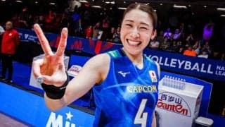 【女子バレー】キャプテンが口あんぐりで“仰天”の瞬間　「頼れる存在すぎるな」チーム最多19得点でベスト4へ導く