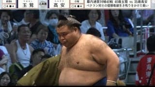 えっ…高安の土俵入り化粧まわしが“胸アツ”すぎる 直後に横綱土俵入りで再登場 館内喝采