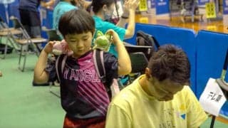 今大会女子最年少選手！「5歳7ヶ月」で全国出場・吉岡朱理【卓球 全農杯2025