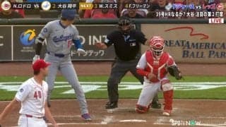大谷翔平、4連続三振でも変わらない“一瞬の配慮”…ファールで爆速謝罪→キャッチャーも胸を叩いて応えるひと幕