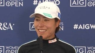 岡山絵里、首位発進は「全然想像していなかった」　ショット好調で大きなトラブル回避
